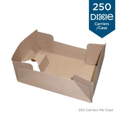 Dixie® Cup Carrier & Tray 6.375X10X4 IN Paperboard Kraft Rectangle 250/Case