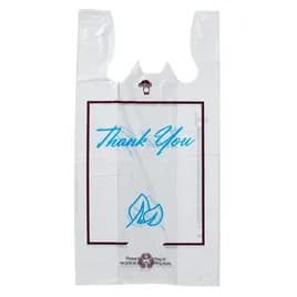 Victoria Bay Shopper Bag 12X7X23 IN Low-Density Polyethylene (LDPE) 0.9MIL Thank You 500/Case