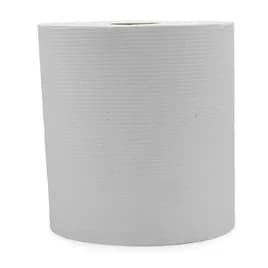 Victoria Bay Roll Paper Towel 7.9IN X800FT 1PLY Recycled Paper White Hardwound Embossed Universal 6 Rolls/Case