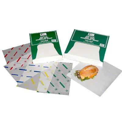 Bagcraft® Basket Liner Sandwich Wrap Sheet 9X12 IN Dry Wax Paper White Wet Strength 1000 Sheets/Pack 6 Packs/Case