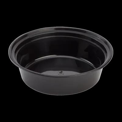 Karat® Take-Out Container Base & Lid Combo 32 OZ Black Round Microwave Safe 150/Case
