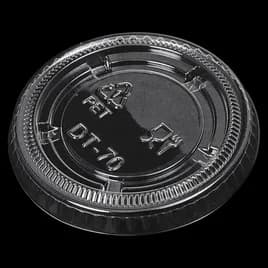 Victoria Bay Lid Flat PET Clear Round For 1.5-2 OZ Souffle & Portion Cup 50 Count/Pack 50 Packs/Case 2500 Count/Case