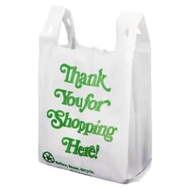 Victoria Bay Bag 12X7X23 IN 10 LB Non-Woven Polypropylene (NWPP) White Printed T-Shirt Reusable 200/Case