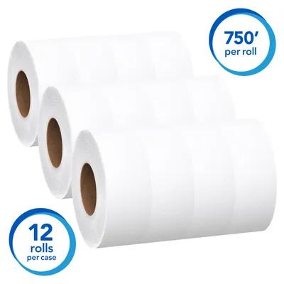 Scott® Toilet Paper & Tissue Roll 3.55IN X750FT 2PLY White Jumbo (JRT) Premium High Capacity 750 Sheets/Roll 12 Rolls/Case