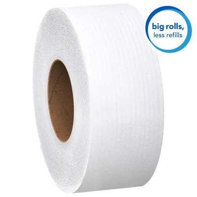 Scott® Toilet Paper & Tissue Roll 3.55IN X750FT 2PLY White Jumbo (JRT) Premium High Capacity 750 Sheets/Roll 12 Rolls/Case