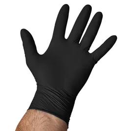 Victoria Bay Food Service Gloves Medium (MED) Black Vitrile Powder-Free 100 Count/Pack 10 Packs/Case 1000 Count/Case