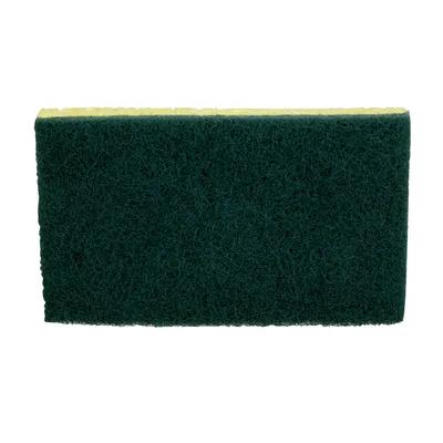 3M 74 Scrub Sponge 6.1X3.6X0.7 IN Medium Duty Cellulose Green Yellow Rectangle 20/Case