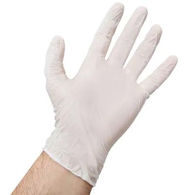 Victoria Bay Gloves Medium (MED) Clear Vinyl Disposable Powdered 100 Count/Pack 10 Packs/Case 1000 Count/Case