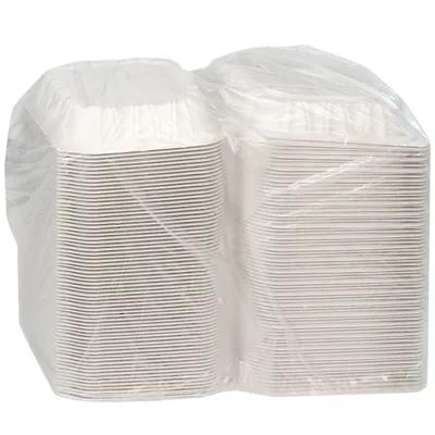 Take-Out Container Hinged 8.4X8.7X3.1 IN MFPP White Square Vented 146/Case