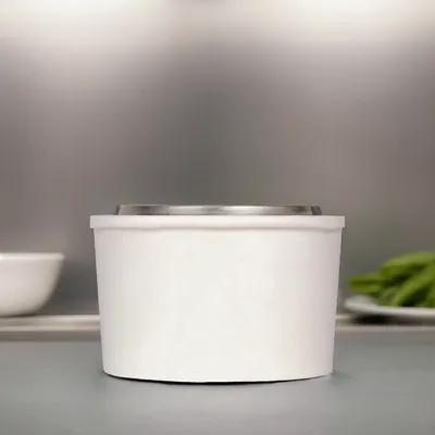 Karat® Food Container Base 5 OZ Double Wall Poly-Coated Paper White Round 1000/Case