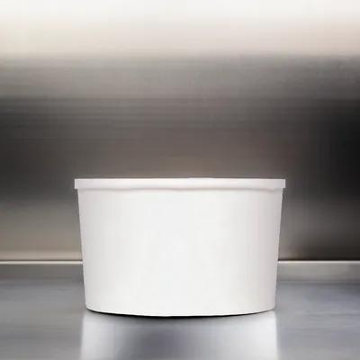 Karat® Food Container Base 5 OZ Double Wall Poly-Coated Paper White Round 1000/Case