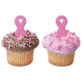Cake & Cupcake Topper Pick 2.85X0.85X0.1 IN Pink Ribbon 144/Case