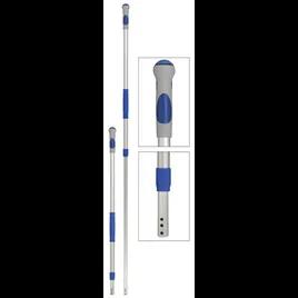 Mop Handle 72IN Blue Aluminum Rubber Telescoping 1/Each