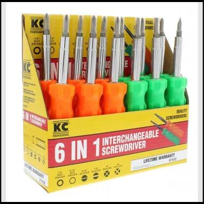 Screwdriver Assorted Neon Quick Change 1/Each