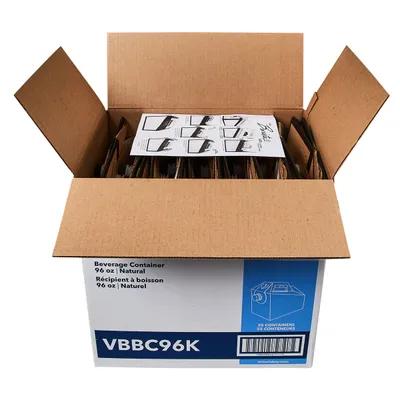 Victoria Bay Hot Beverage Box 96 OZ 9X6.5X9.5 IN Corrugated Paperboard Kraft 25/Case