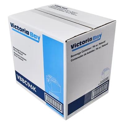 Victoria Bay Hot Beverage Box 96 OZ 9X6.5X9.5 IN Corrugated Paperboard Kraft 25/Case