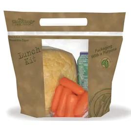 Lunch Bag 10.5X8.25X4 IN With Zip Seal Closure With Window With Handle 250/Case