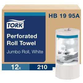 Household & Kitchen Roll Paper Towel 8.625X11 IN 150.938 FT 2PLY White Perforated Embossed 210 Sheets/Pack 12 Packs/Case