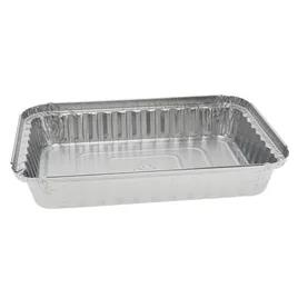 Take-Out Container Base 8X5.5X1.2 IN Aluminum Silver Oblong 400/Case