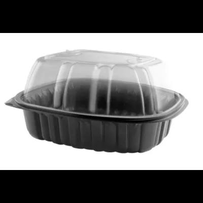 Chicken Roaster Base & Lid Combo With High Dome Lid 10.30X8.94X4.77 IN PP Black Clear Microwavable-Base Only 100/Case