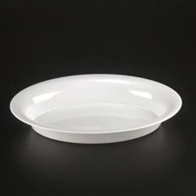 Serving Tray 11X16 IN White Oval 25/Case