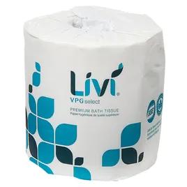 Livi® Toilet Paper & Tissue Roll 4.49X3.98 IN 2PLY White 80 Rolls/Case