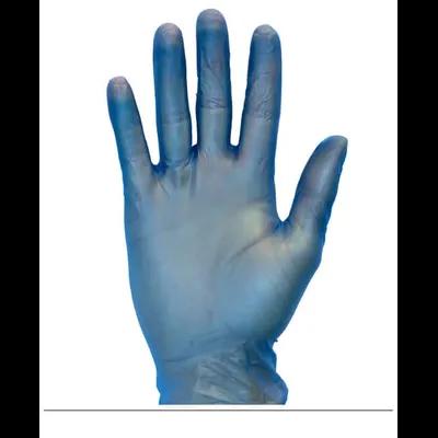 Gloves Large (LG) Blue PVC Powder-Free 100 Count/Pack 10 Packs/Case 1000 Count/Case