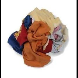 Cleaning Rag 25 LB Assorted Reclaimed Textile 60/Case