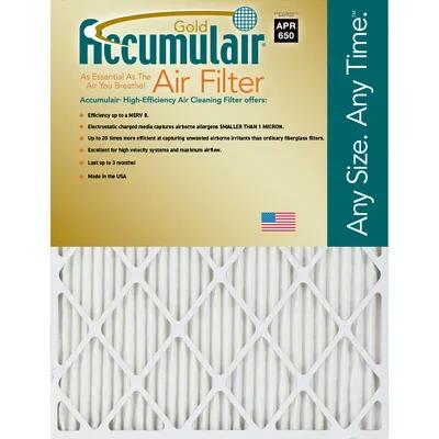 Replacement Air Filter White Fiberglass 20X25X2 IN MERV 8 APR 650 6/Case