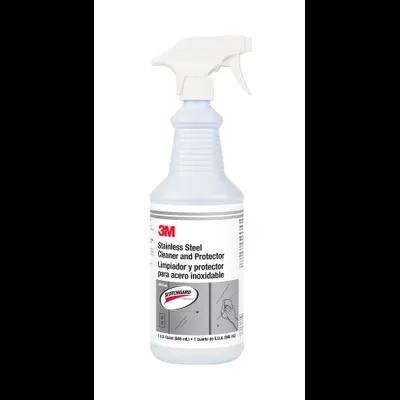 3M Stainless Steel Cleaner & Protectant 32 FLOZ RTU No Rinse 6/Case