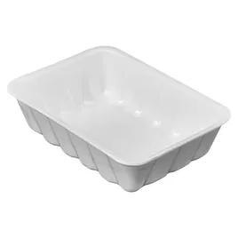 42 Meat Tray 8.63X6.31X2.39 IN Polystyrene Foam Deep White Rectangle 250/Case