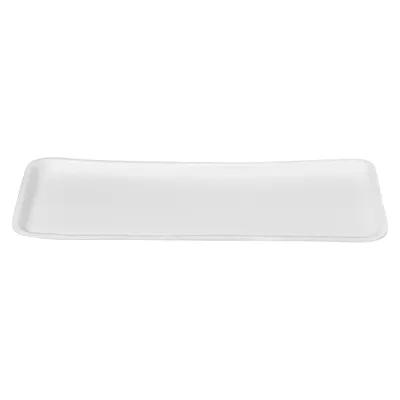 7S Meat Tray 5.81X14.88X0.75 IN Polystyrene Foam White 250/Case