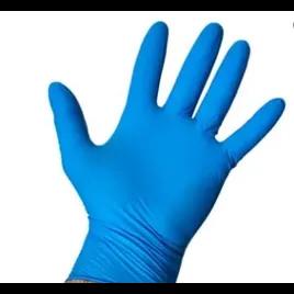 Victoria Bay Gloves Medium (MED) Blue 3MIL Nitrile Rubber Disposable Powder-Free 1000/Case