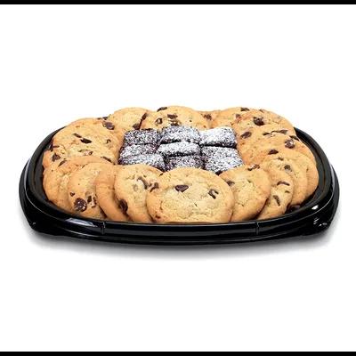 Fresh ‘n Clear® Catering Tray 11.25X11.25X1.15 IN PET Black 50/Case