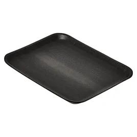 4S Meat Tray 7.25X9.25X0.63 IN Polystyrene Foam Black Rectangle 500/Case