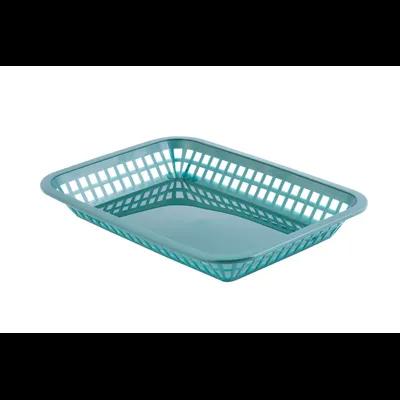 Basket 10.75X7.75X1.50 IN Plastic Forest Green Rectangle 36/Case