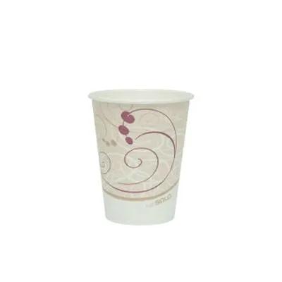 Solo® Hot Cup 8 OZ Single Wall Poly-Coated Paper Symphony 1000/Case