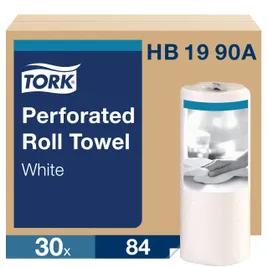 Household & Kitchen Roll Paper Towel 8.625X11 IN 60.375 FT 2PLY White Standard Perforated Refill 84 Sheets/Roll 30 Rolls/Case