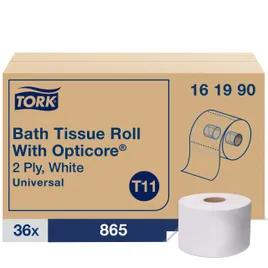 Tork OptiCore® Toilet Paper & Tissue Roll T11 4X3.75 IN 288.333 FT 2PLY Universal Embossed 865 Sheets/Roll 36 Rolls/Case