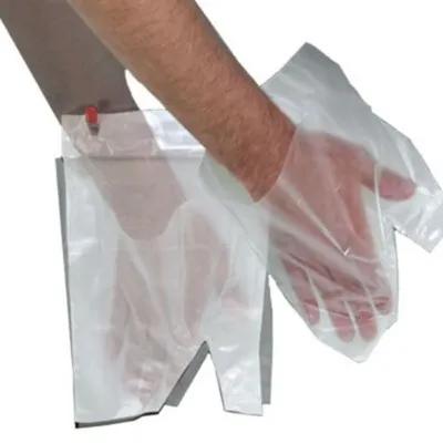 Pak-Sher Sher-Mitt® Kitchen Prep Mitt 8X8 IN Clear Disposable 2000/Case