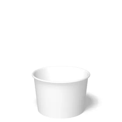 Food Container Base 16 OZ Paper White Squat 500/Case