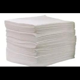 Oil Absorbent Pad 18X15 IN White Economy Light Weight 200/Bundle