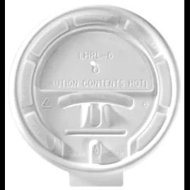 Lid PS White For 6 OZ Hot Cup Tear Tab 1000/Case