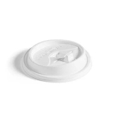Chinet Comfort® Lid Dome Plastic White For 12-16-20 OZ 20 Cup Reclosable Tab 1200/Case
