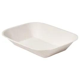 Savaday® Take-Out Container Base 9X7 IN Molded Fiber White Rectangle 500/Case