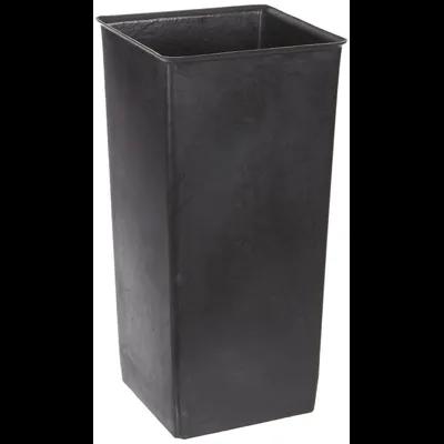 Rigid Liner 11X11X20 IN 13 GAL Black Square Plastic 1/Each