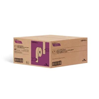 Cascades PRO Select® Toilet Paper & Tissue Roll 9IN X1000FT 2PLY White Jumbo (JRT) 12/Case