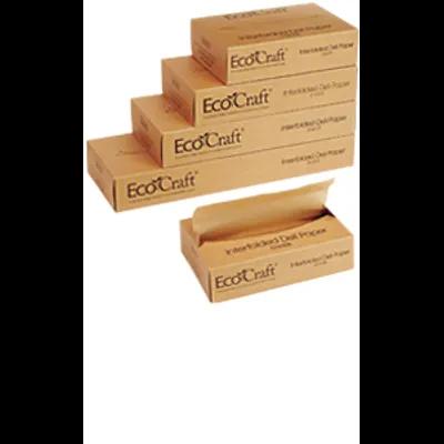 Bagcraft® EcoCraft® Multi-Purpose Sheet 10X10.75 IN Dry Wax Paper Natural With Dispenser Box Interfold 6000/Case