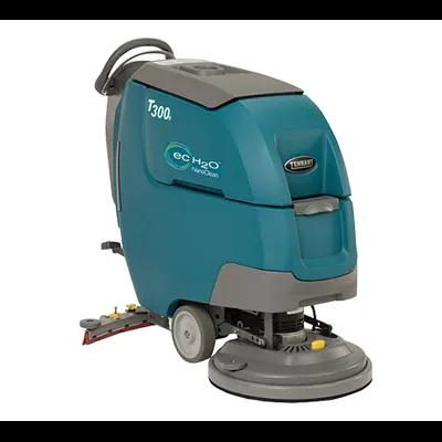 Tennant T300e Commercial Use Floor Scrubber Teal With 20IN Head Walk Behind On-Board Charger Pad 20 IN Disk 130Ah 1/Each