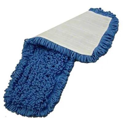 Dust Mop 24 IN Blue Microfiber Looped Velcro Backing 6/Case